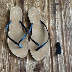 EUC J. Crew leather strapy sandals